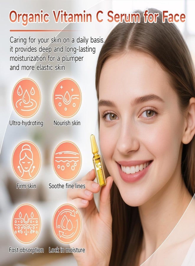 mopayzer Vitamin C Face Serum, Hyaluronic Acid + Niacinamide + Ascorbic Acid, Anti Aging Facial Serum Ampoules for Wrinkles, Firmness & Moisturizing, Organic Vitamin C for Face with Three Boxes of 21 Ampoules - Image 4